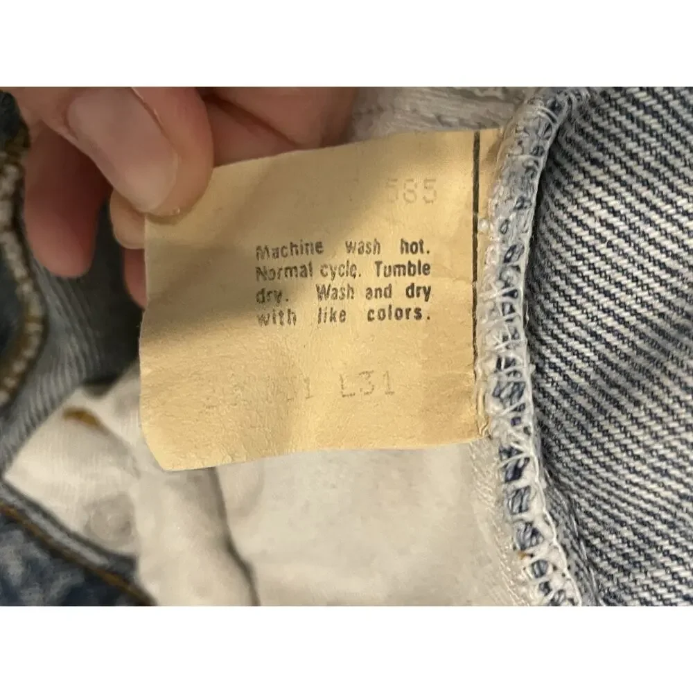 Vintage 1980s Levi's 517 Orange Tab Bootcut Jeans - Made in USA - Tag 31x31